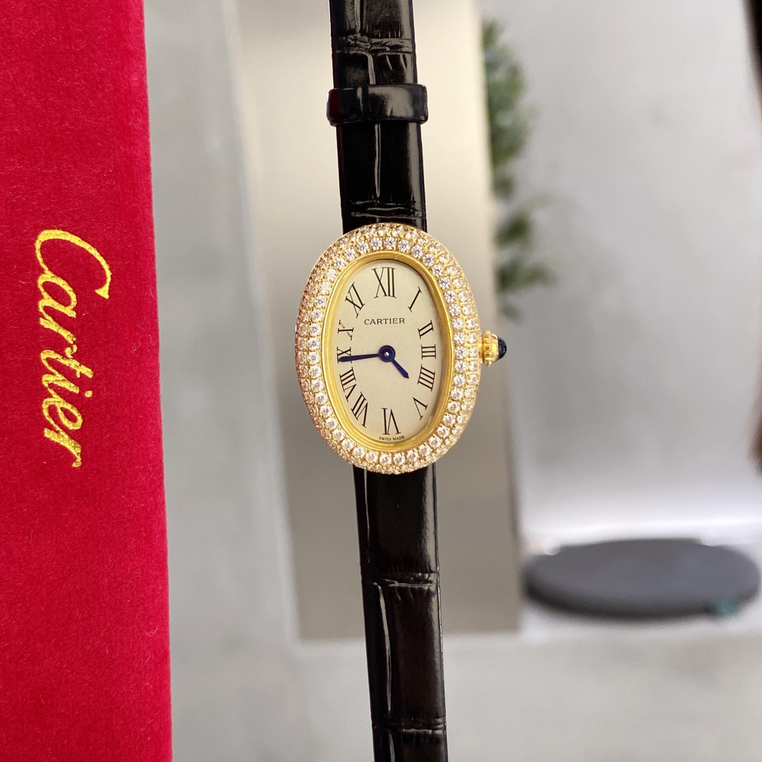 TOP Cartier Baignoire Bathtub Series Quartz Watch 32x26 mm  - Five Colors