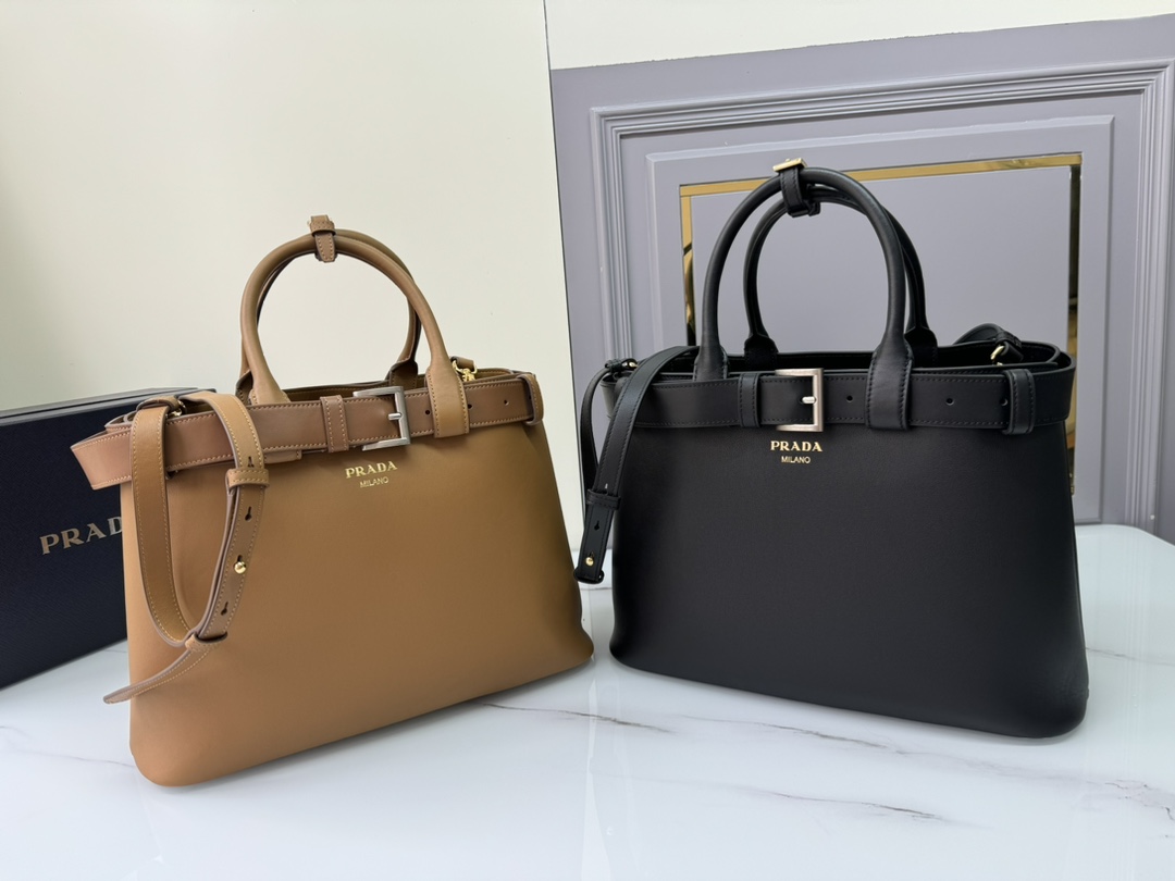 TOP PRADA DoubleBag Medium Shopping Bag 35Ｘ25Ｘ13CM - 2 Colors