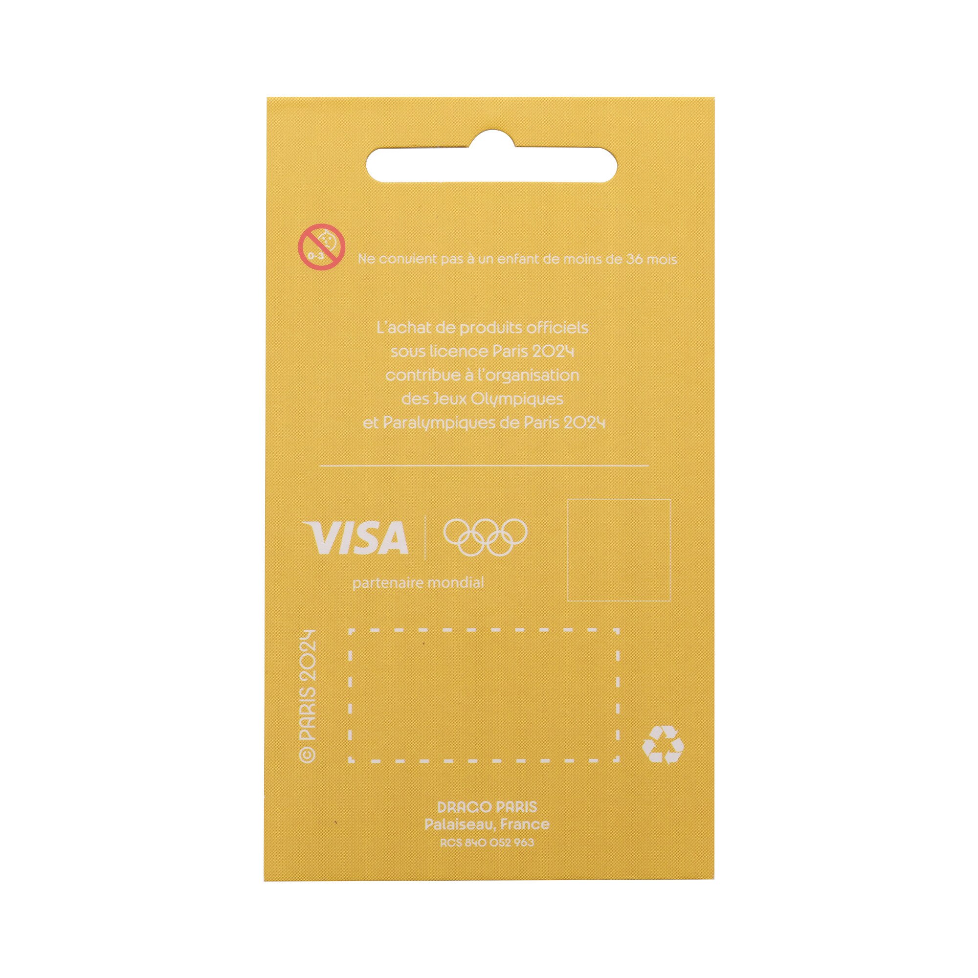 Paris 2024 Olympics Oval Pin Badge