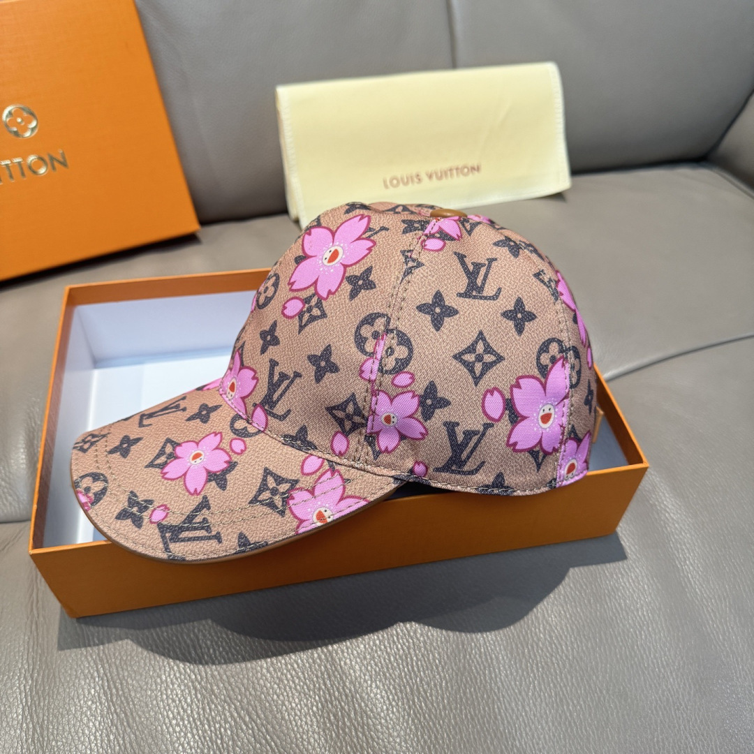 TOP Louis Vuitton LV  x TM MONOGRAM CHERRY BLOSSOM Cap - 4 Colors