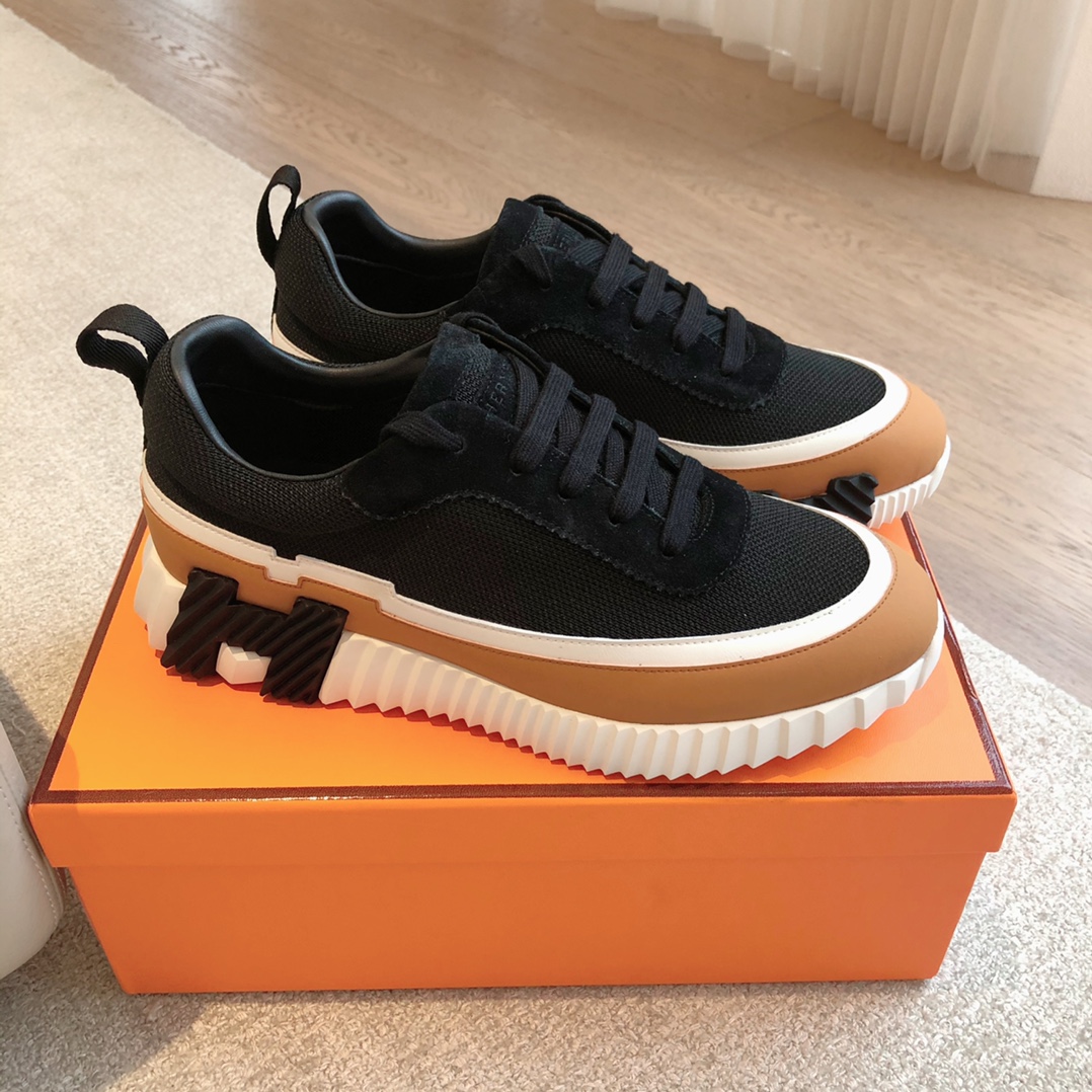 Hermès-trainers 2024 giga Leather low trainers  (Replica)