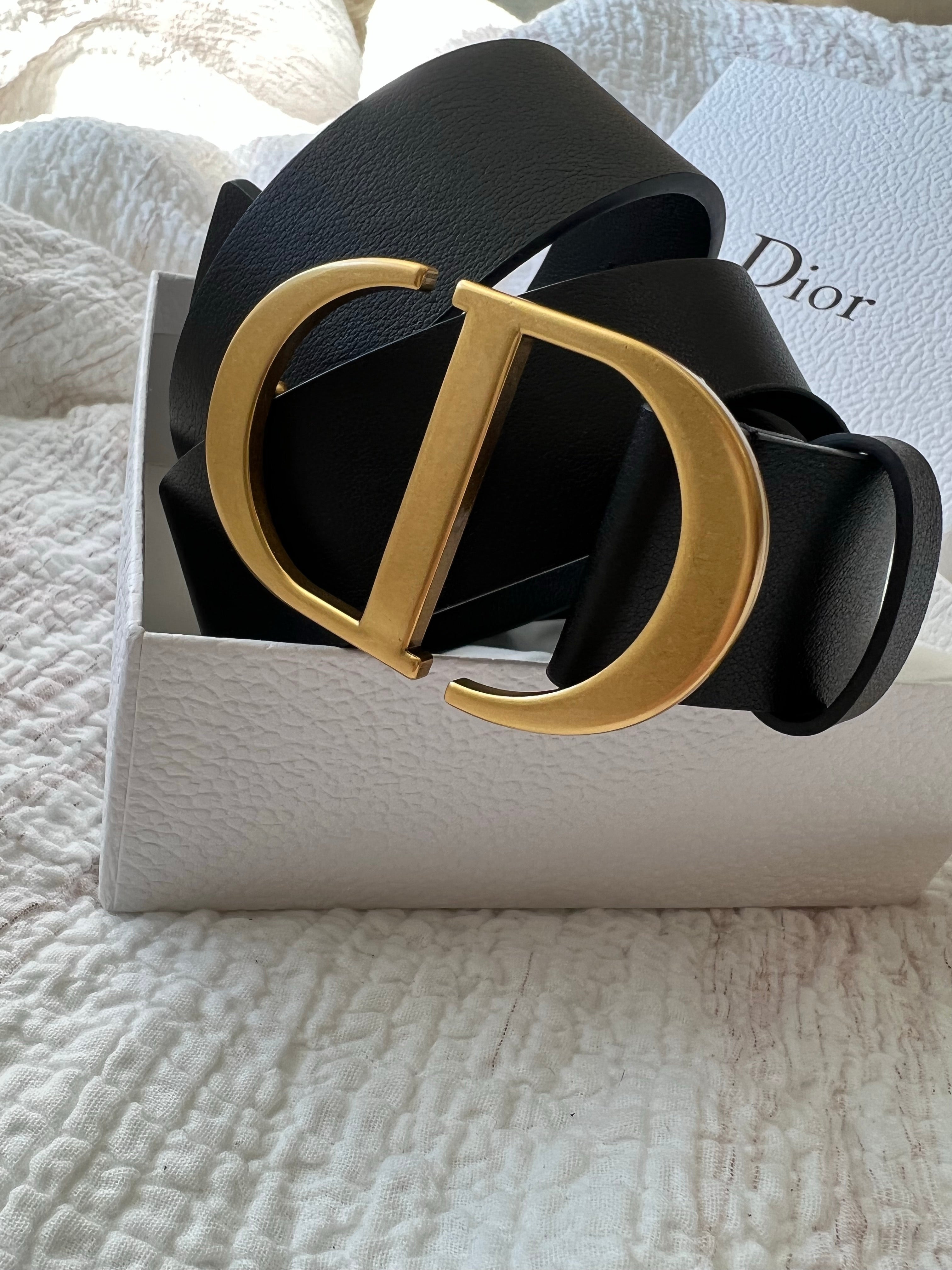 Top Christian Dior 30 Montaigne Belt 35mm - Black