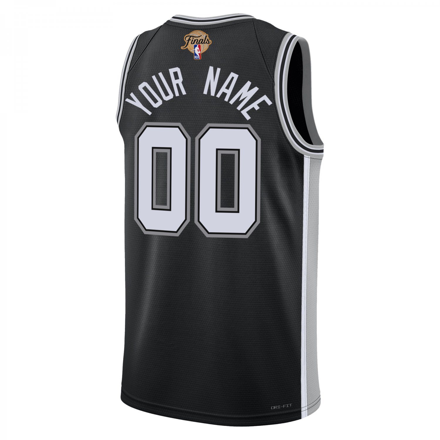 Custom San Antonio Spurs 2026 Finals Jersey - Black