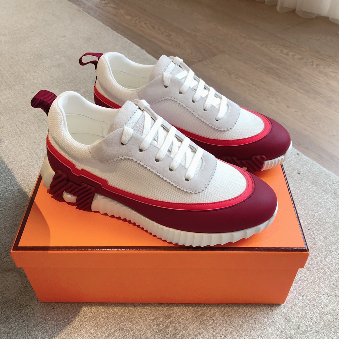 Hermès-trainers 2024 giga Leather low trainers  (Replica)