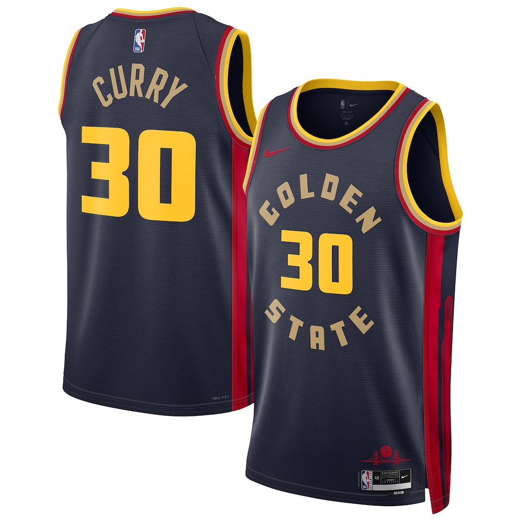 Unisex Golden State Warriors Stephen Curry  Navy 2024/25 Swingman Jersey - City Edition