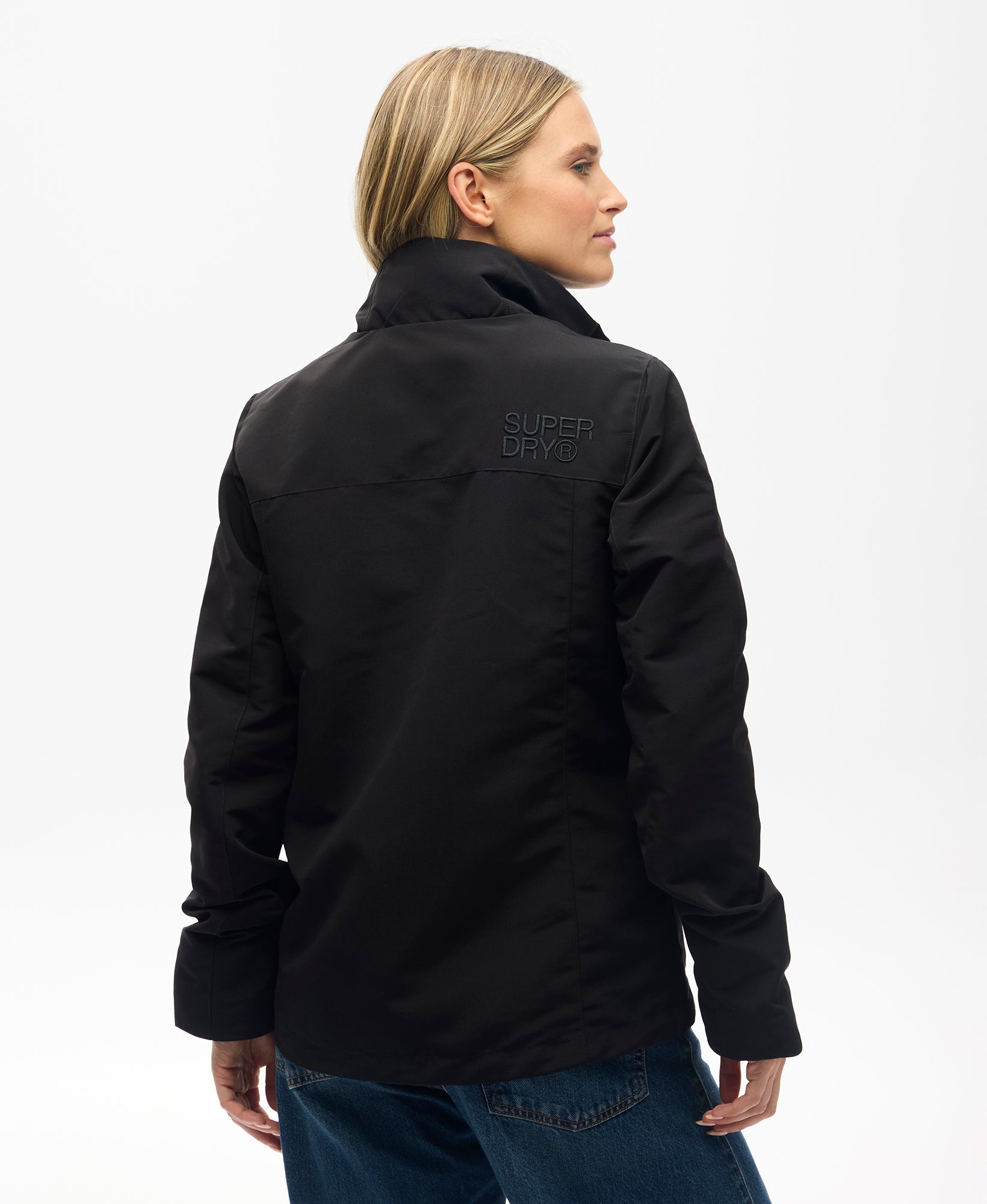 Non Hooded Shell Jacket | Black