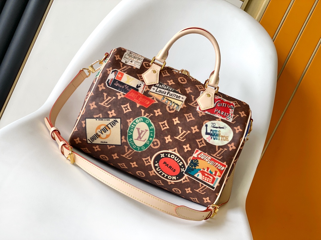 TOP Louis Vuitton LV Speedy Bandouliere 30 Bag 30x21x17cm - Brown