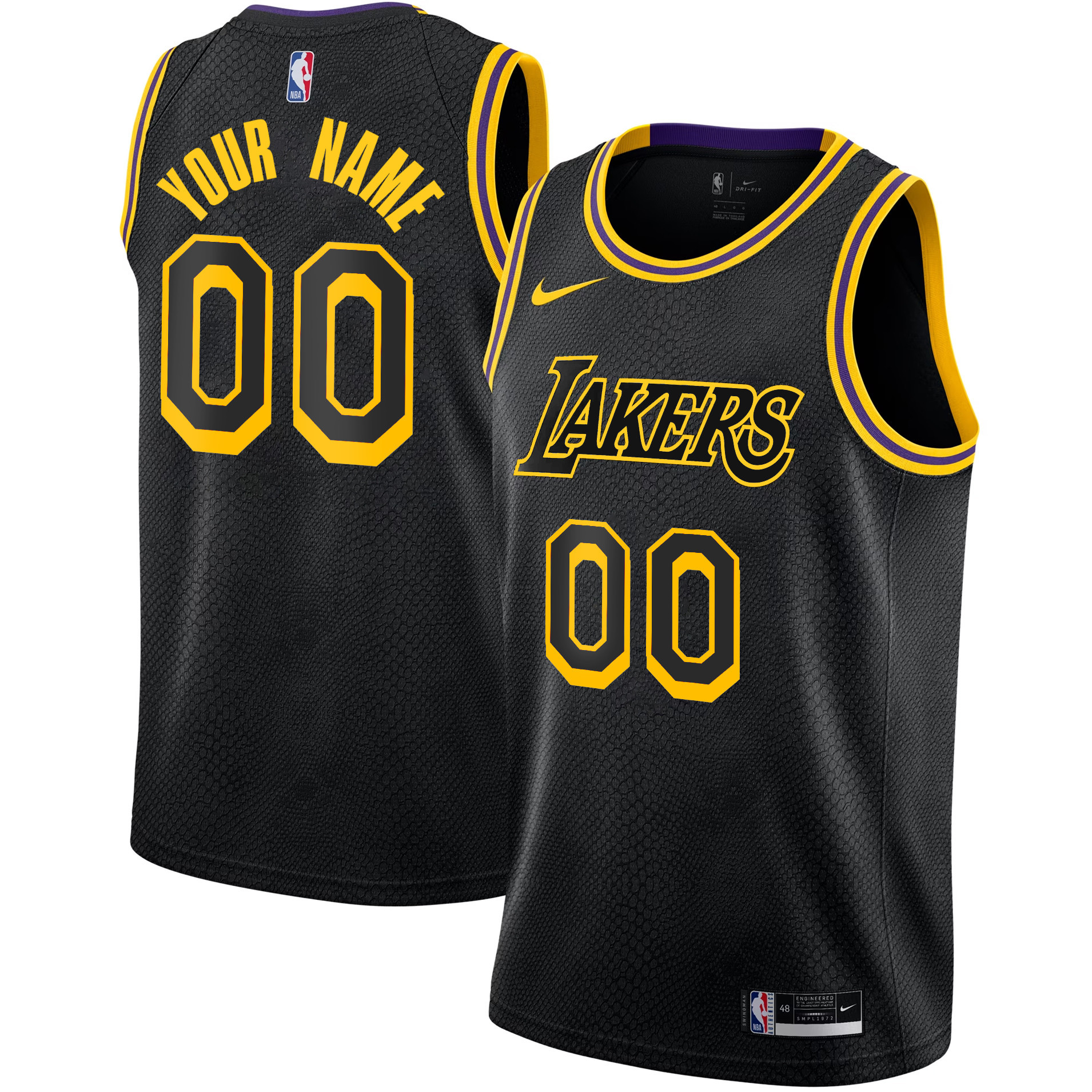 Custom Los Angeles Lakers City Edition Jersey