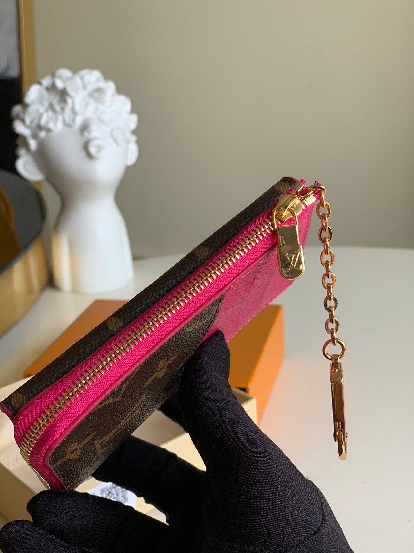 TOP Louis Vuitton LV LV Compact Key Wallet - Monogram