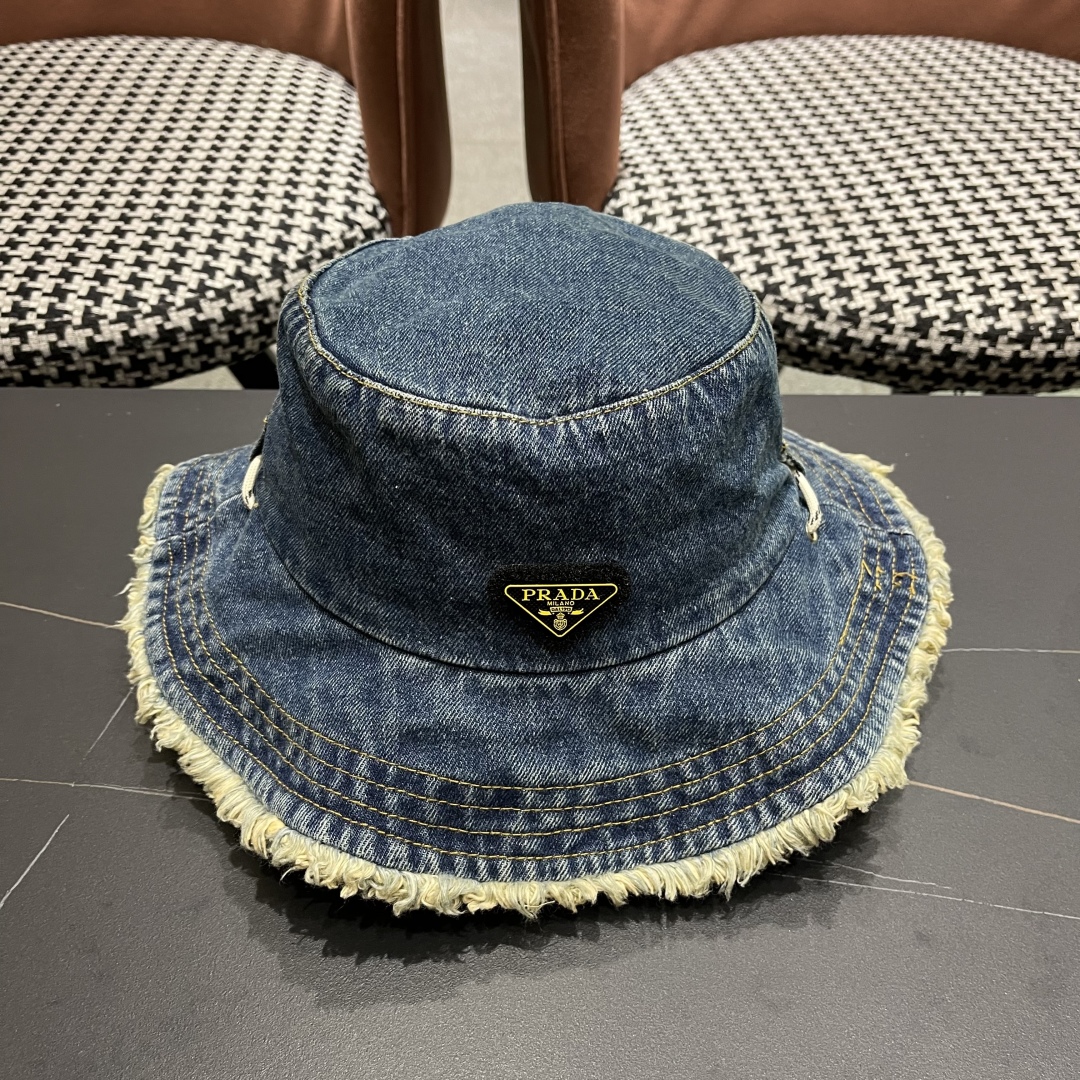 TOP PRADA Linen Bucket Hat - 3 Color