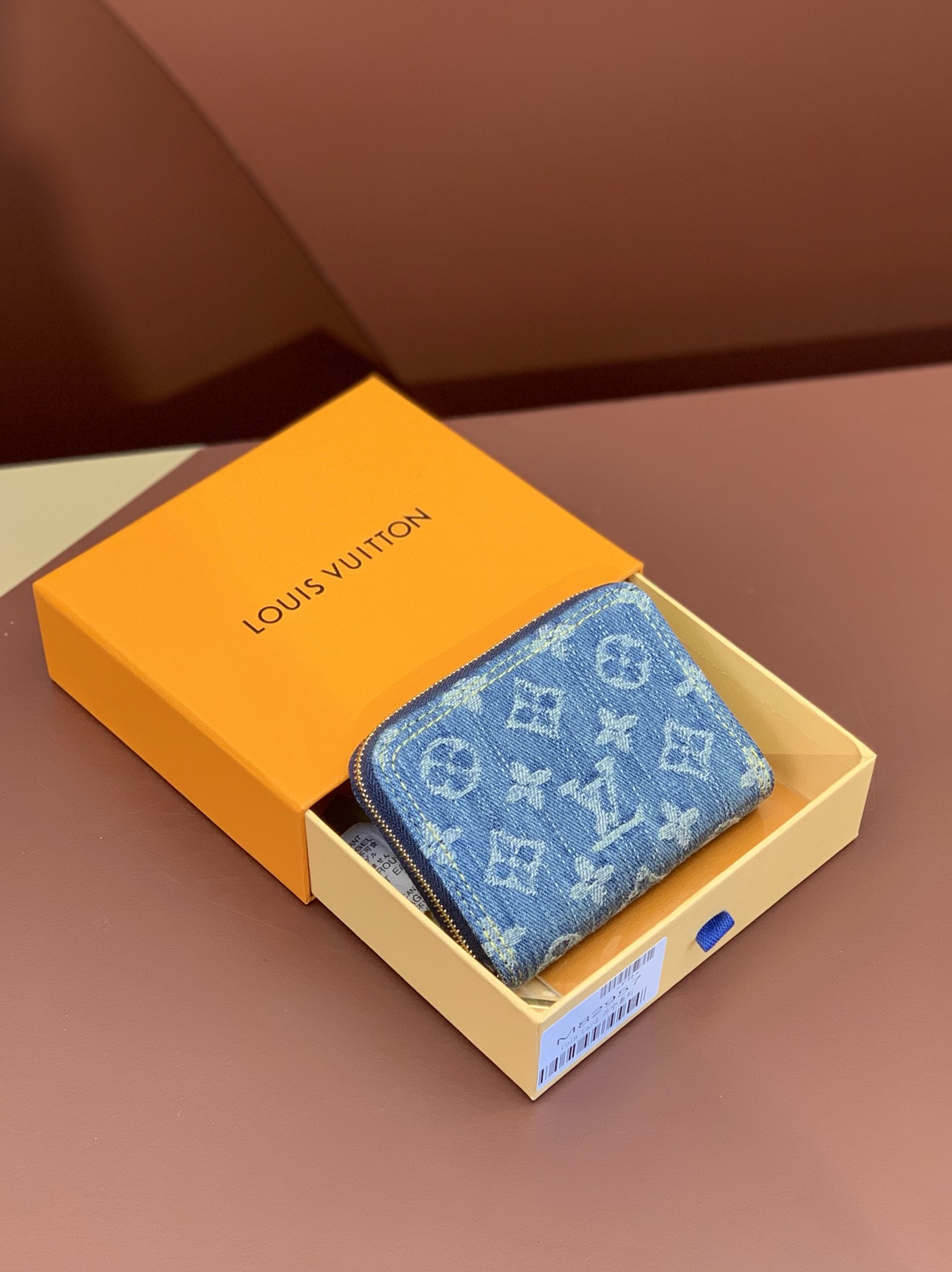 TOP Louis Vuitton LV Zippy Wallet 11x8.5x2cm - Monogram Denim Blue