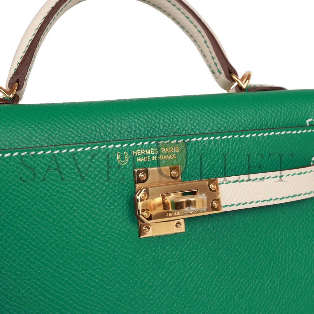 HERMES MINI KELLY EPSOM GOLD HARDWARE (19*12*5.5cm)