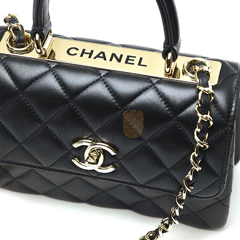 CHANEL MINI FLAP BAG WITH TOP HANDLE AS4654 (20*15*8cm)