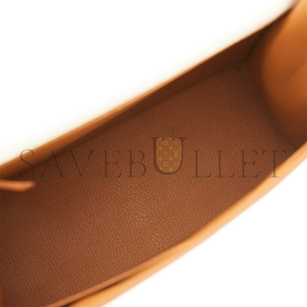 HERMES KELLY 28 SELLIER EPSOM BRUSHED GOLD HARDWARE (28*22*10cm)