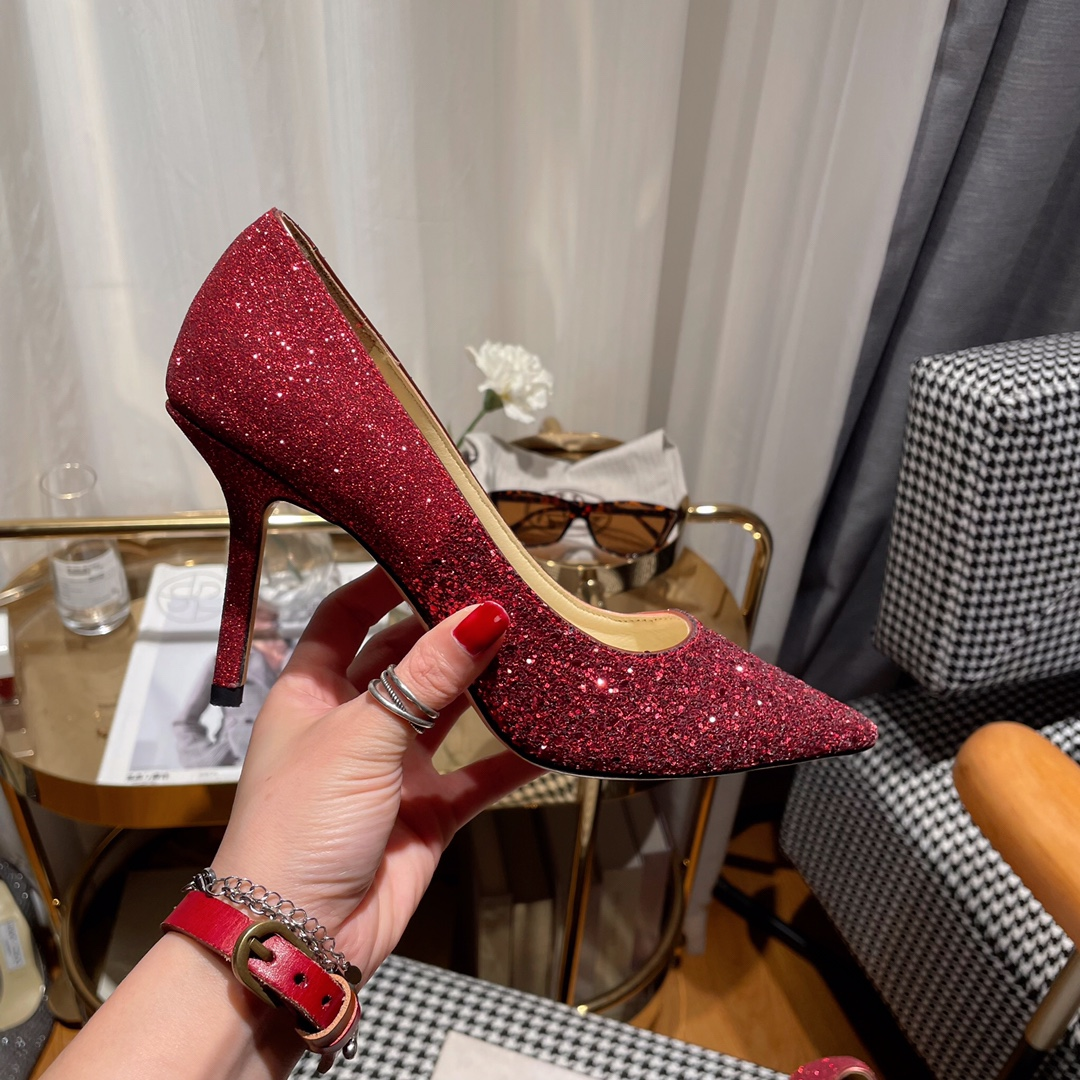 Jimmy Choo Love Flat cusp  Slide Sandal (Replica)