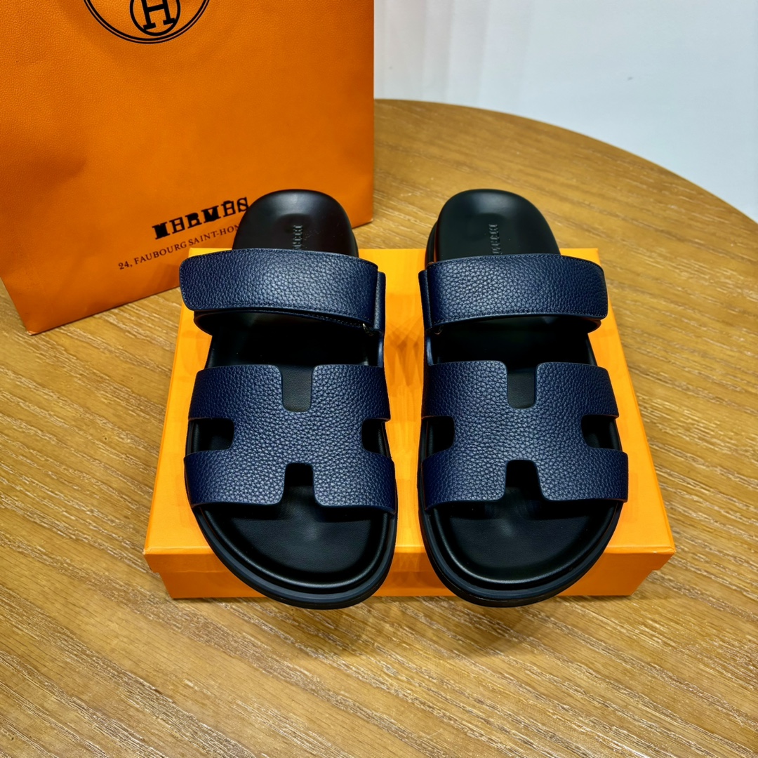 Hermès Chypre leather sandals （Replica）