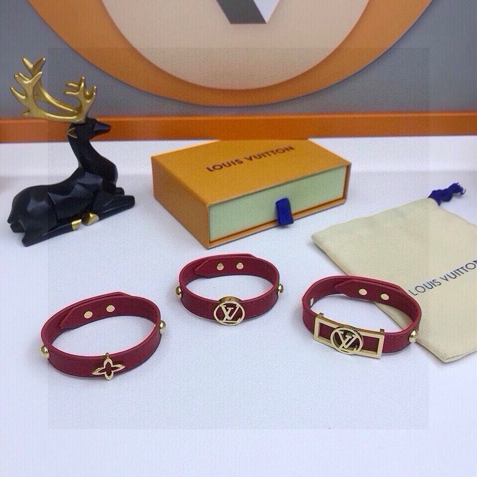 TOP Louis Vuitton LV Bracelet - Red