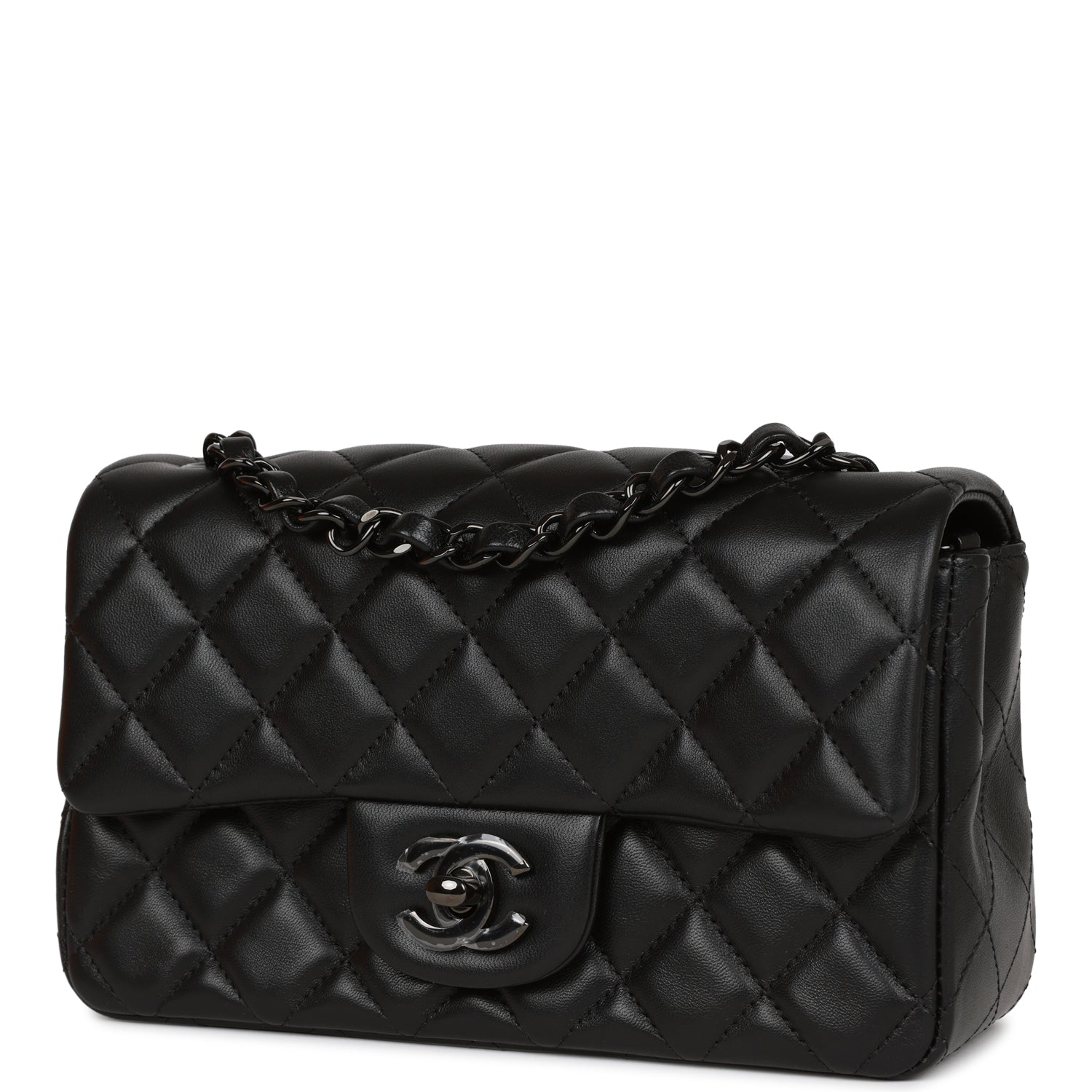 Chanel Classic Flag Bag Flap Bag SO Black   20CM(Replica)