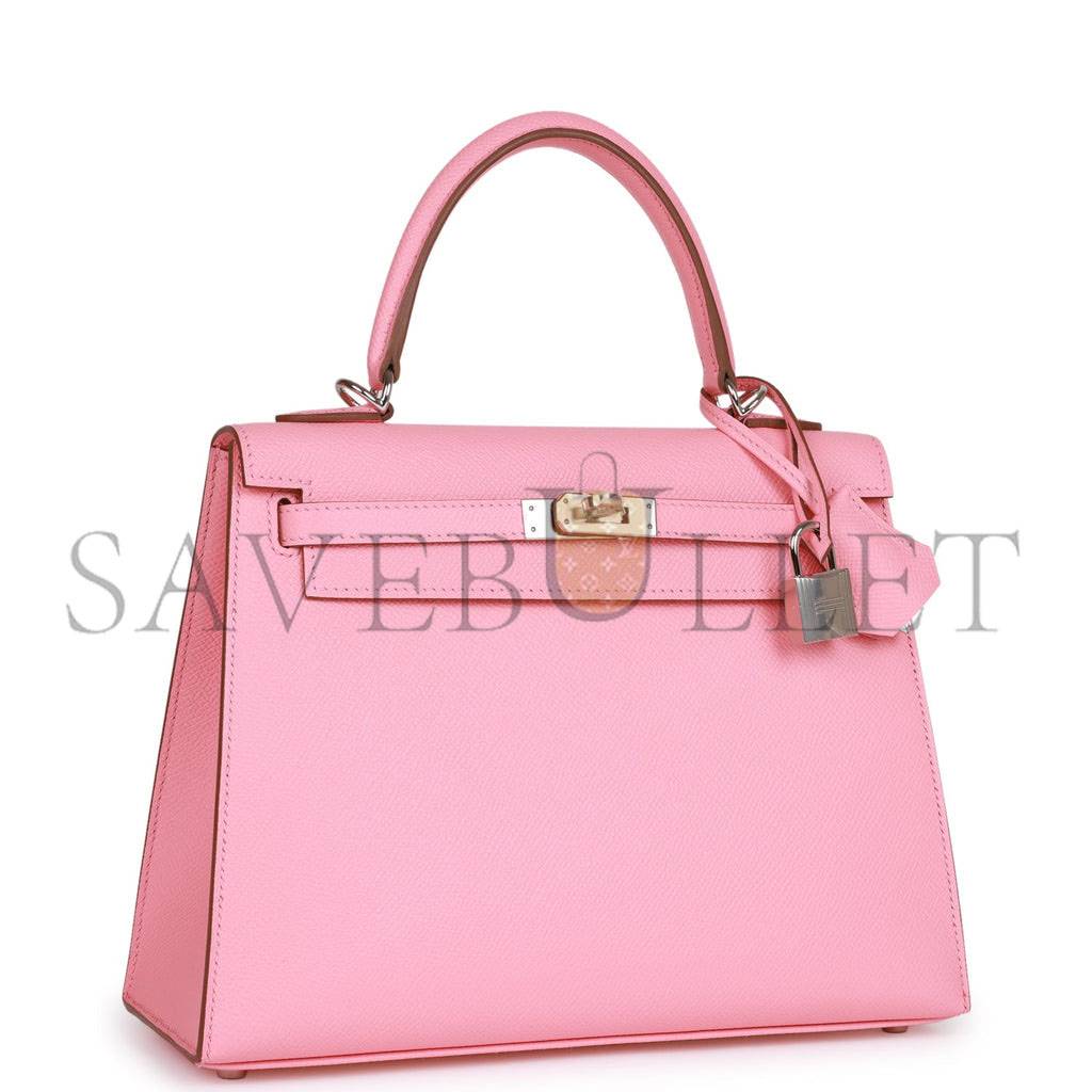 HERMES KELLY 25 EPSOM PALLADIUM HARDWARE (25*17*7cm)
