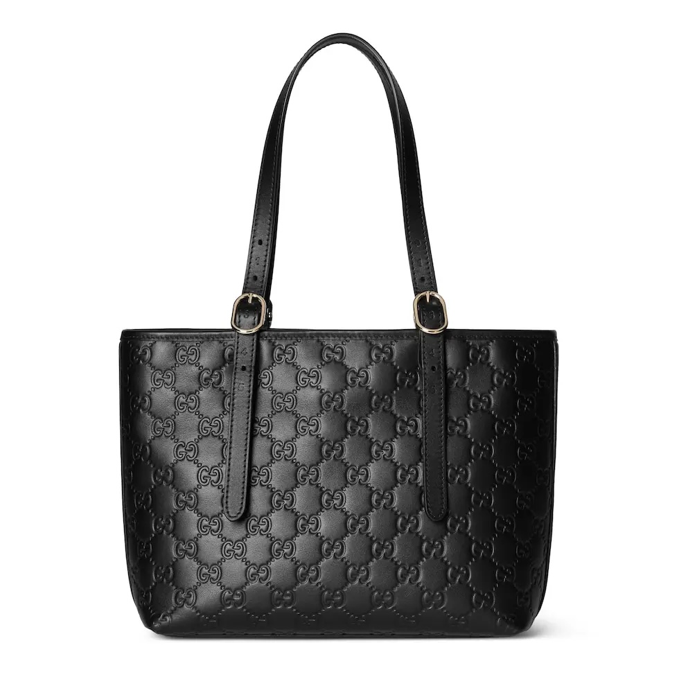 TOP GUCCI GG Emblem Handbag 25 x 20 x 10 cm - Black