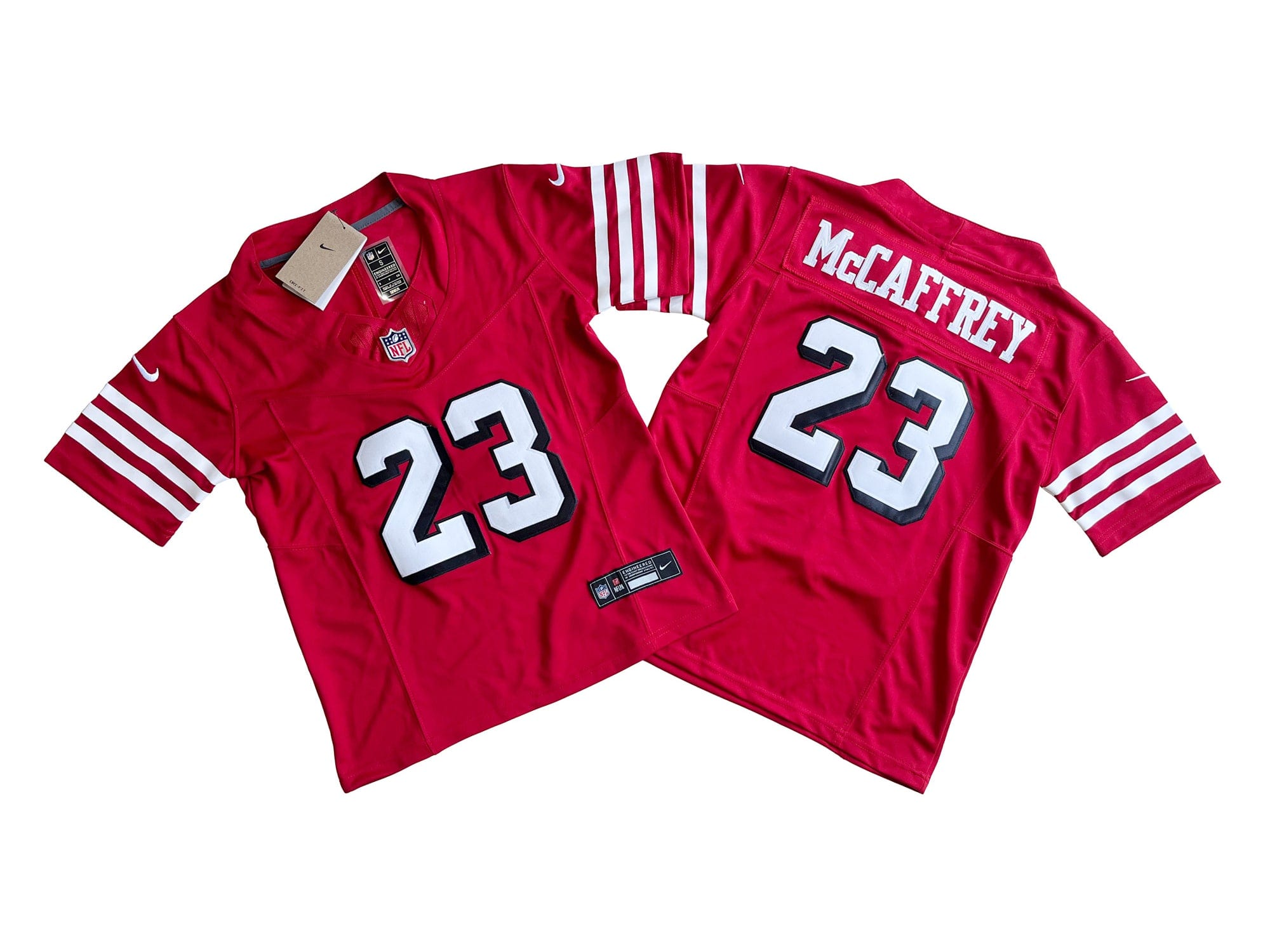 San Francisco 49ers 23# Christian McCaffrey Youth  Vapor F.U.S.E. Limited Jersey