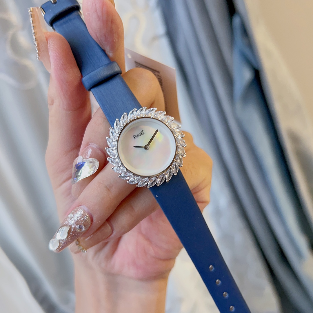 TOP PIAGET Watch with Marquise Cut Diamond 31x7.8mm - 2 Colors