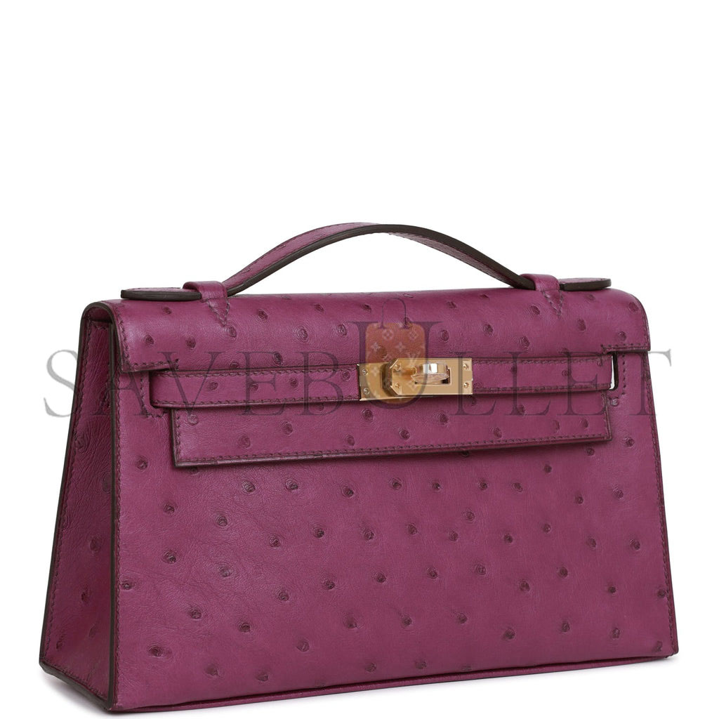 HERMES MASTER KELLY POCHETTE PERMABRASS HARDWARE (22*14*7cm)