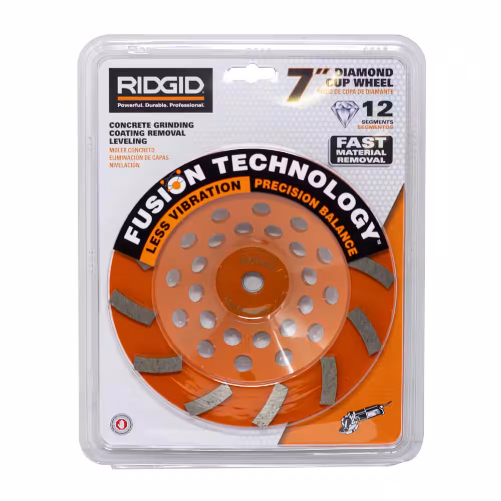 7 in. 12-Segment Turbo Cup Grinding Wheel