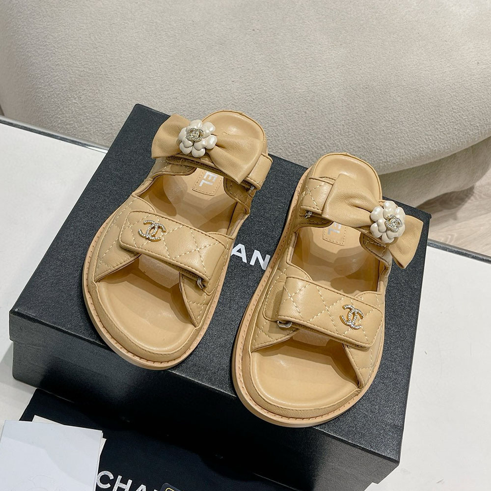 Chanel Fashionable Half Slippers Sandals Slide（Replica）