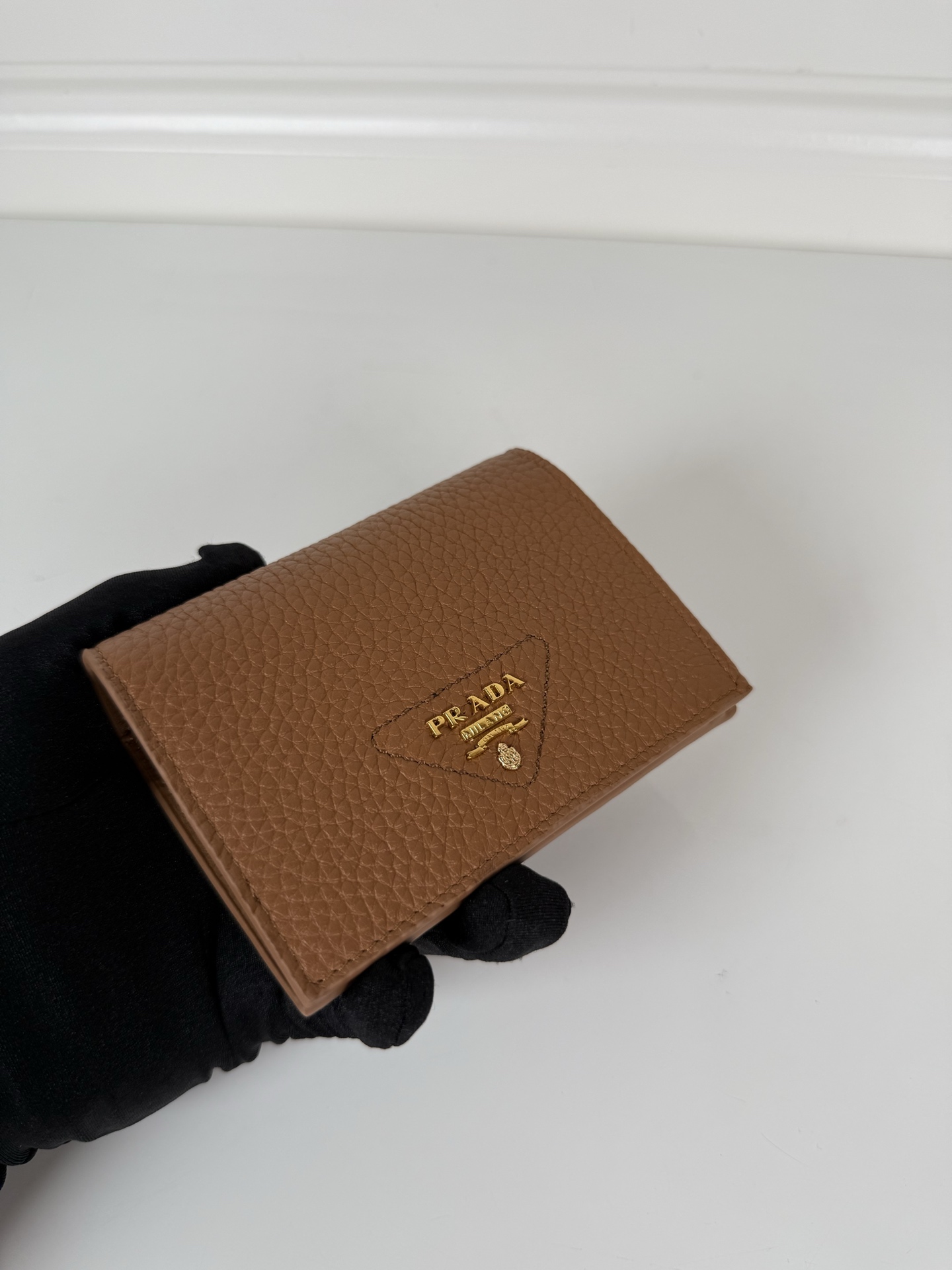 TOP PRADA Leather Wallet 11.2x9.5cm - 2 Color
