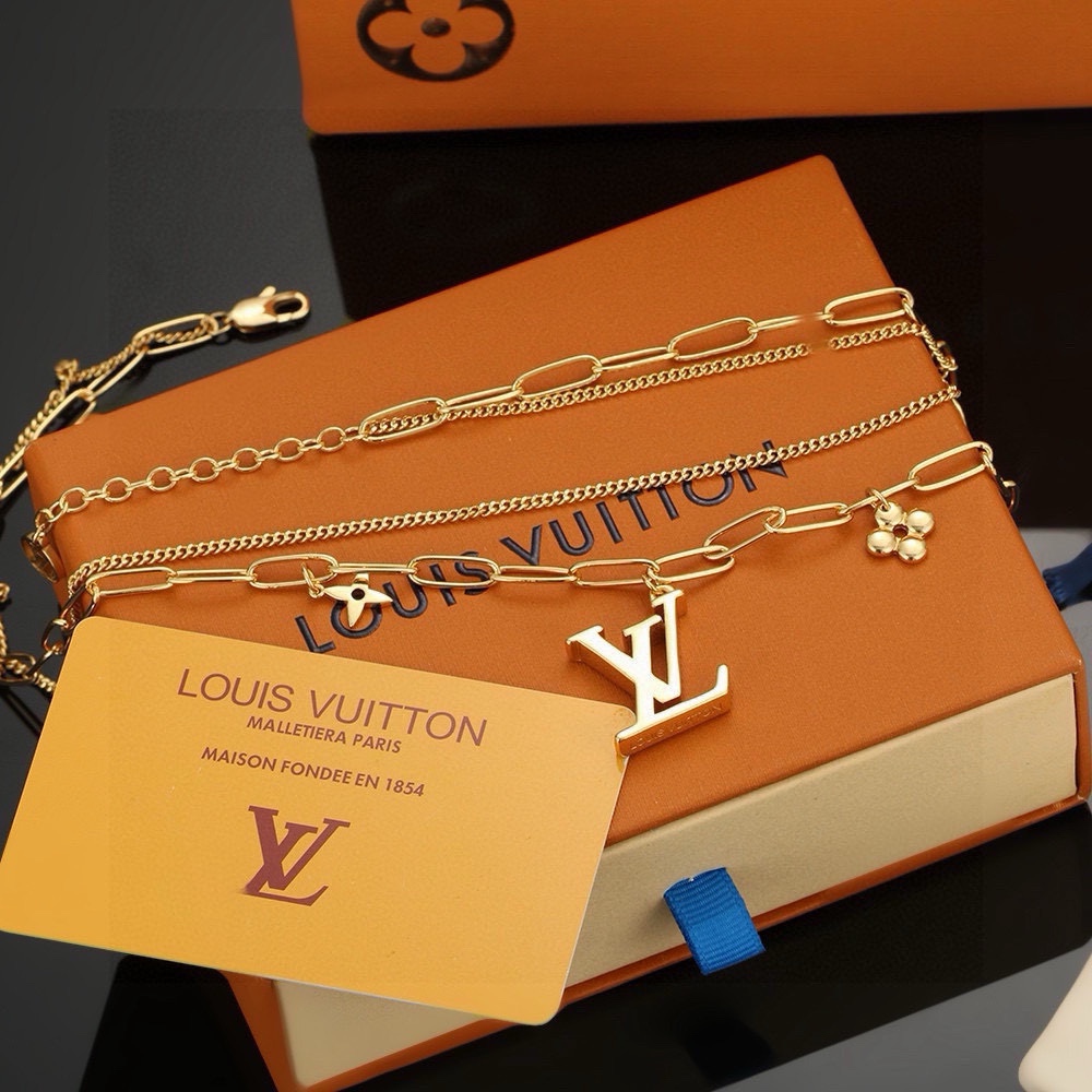 TOP Louis Vuitton LV Necklaces - Gold