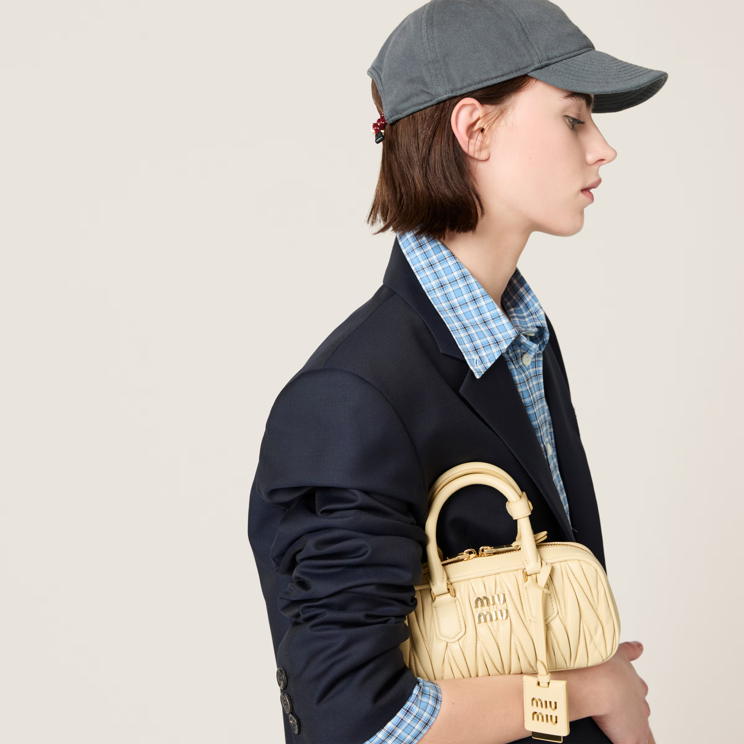 Miu Miu Arcadie matelassé nappa leather mini-bag（10A Mirror Version）