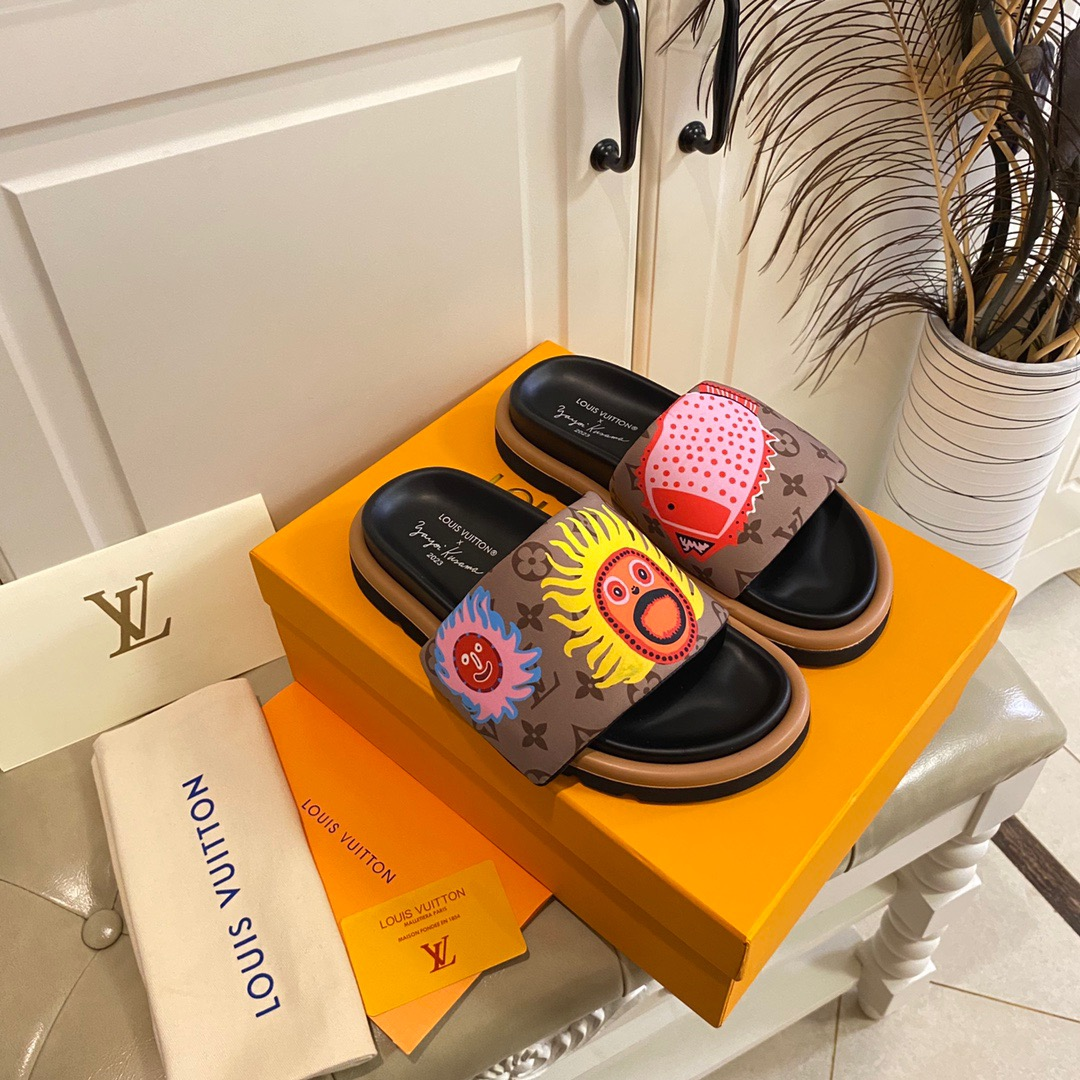 Louis Vuitton LV Pillow Yayoi Kusama Slide Sandal(Replica)