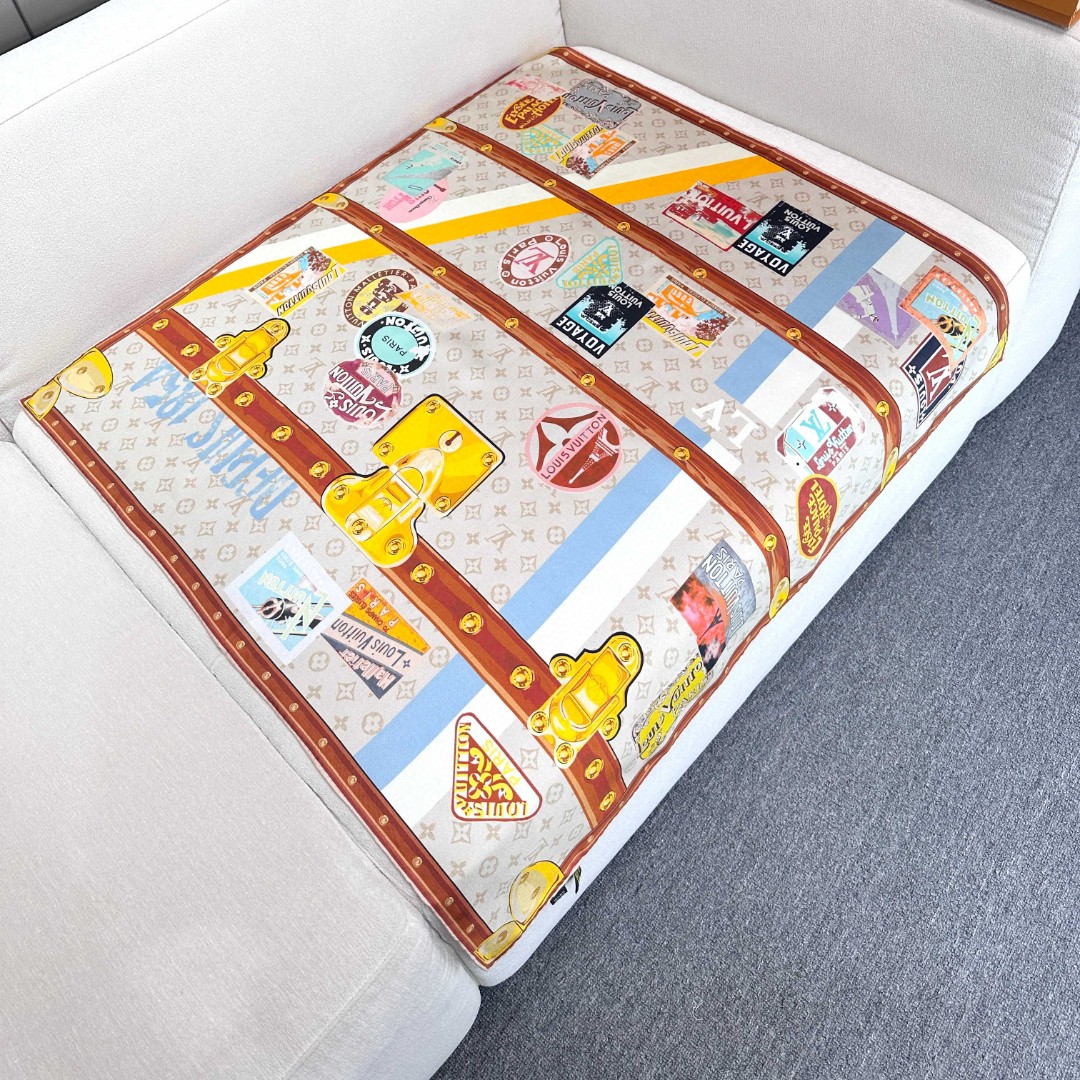 TOP Louis Vuitton LV Elysee Palace Hotel Square 90 x 90 cm - White