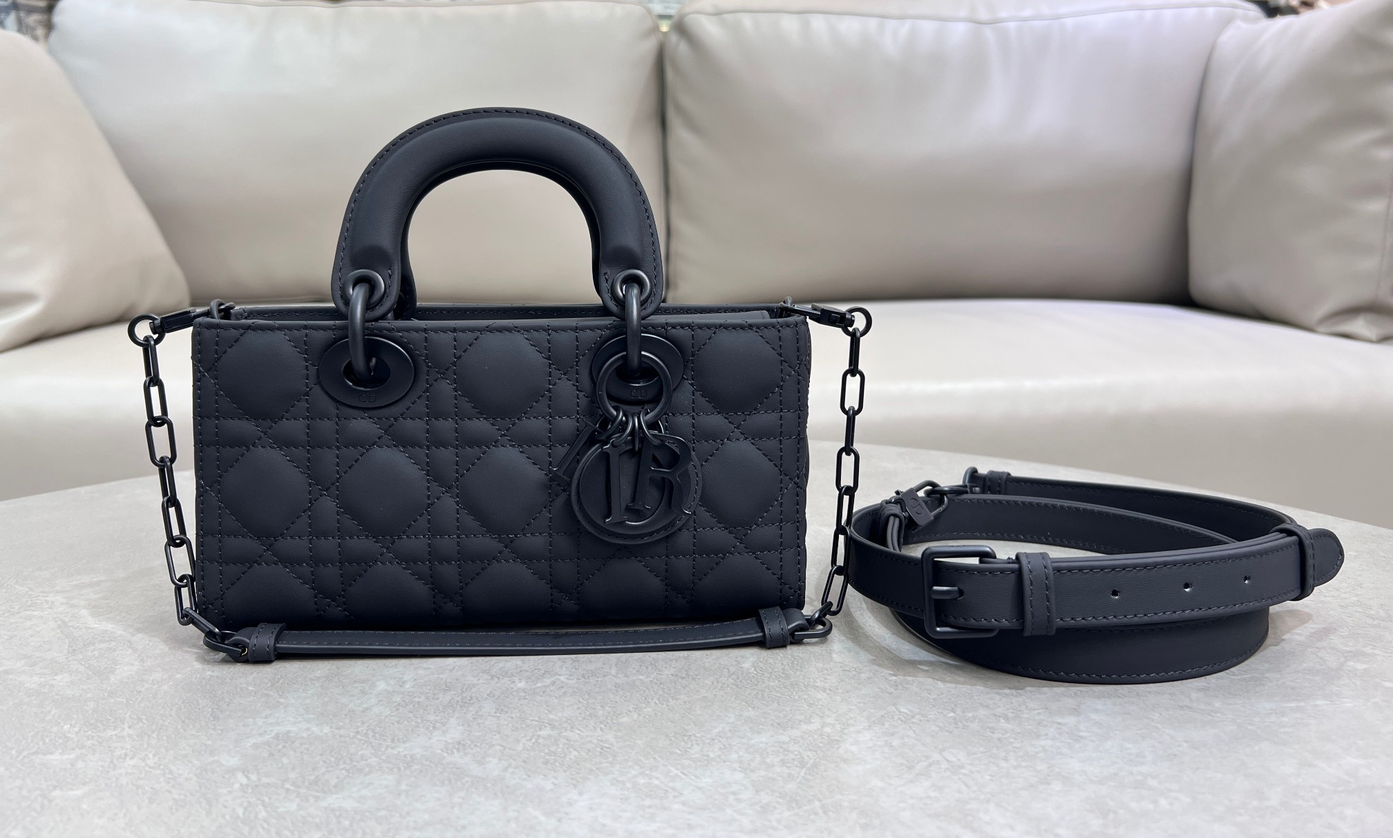 TOP Christian Dior Lady D-Joy Bag Collection 22cm/26cm - Black