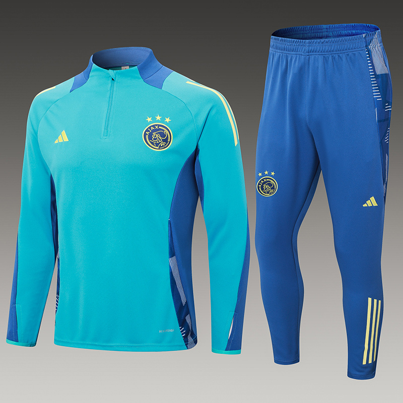 2024-25 Blue Ajax  Football Half Pull Training Suit