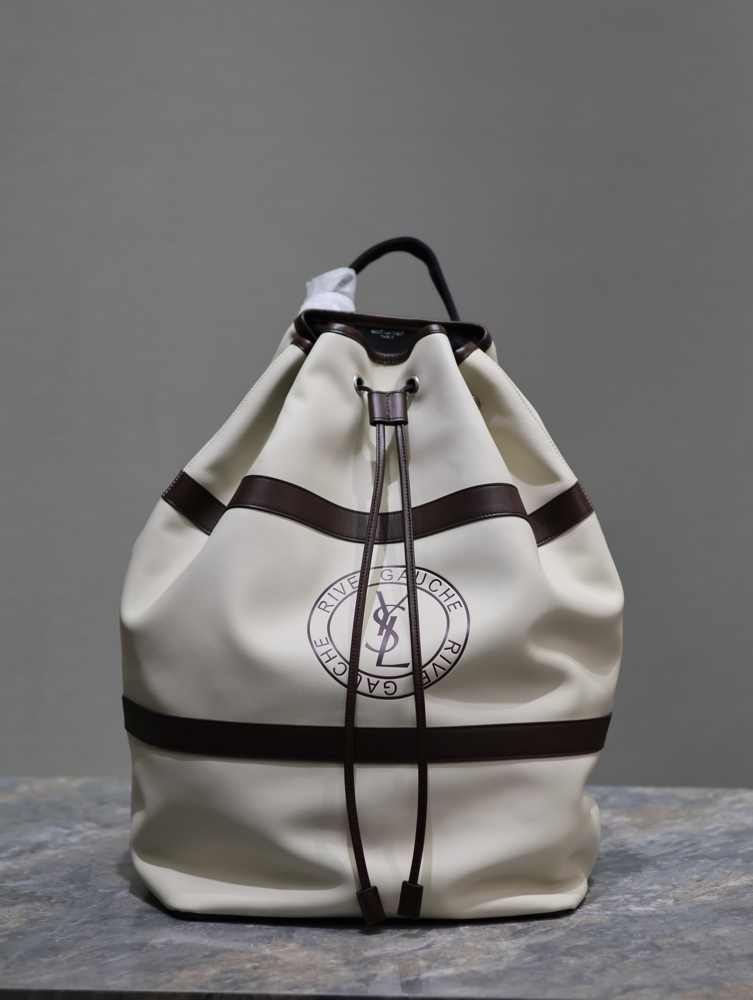 TOP Yves Saint Laurent YSL Cowhide Badge Style Backpacks 31×49×25cm - 3 Colors