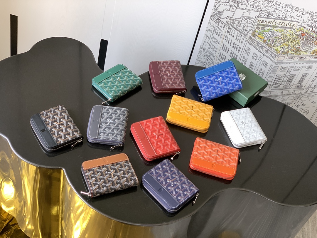 TOP Goyard Matignon Mini Coin Purse 7.5x1.8x10.4cm - 11 Color