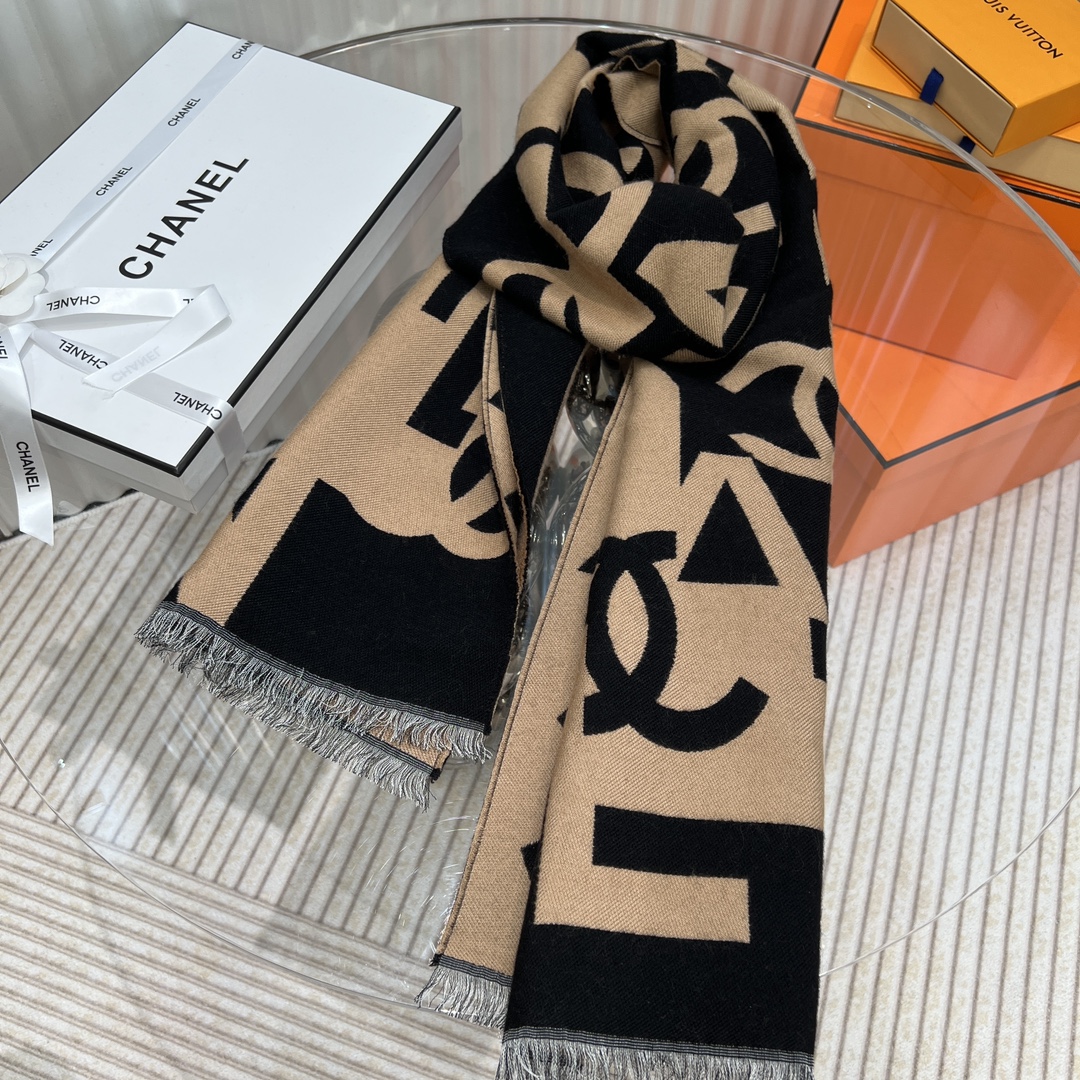 TOP CHANEL CC Scarf 190*40cm - 3 Colors