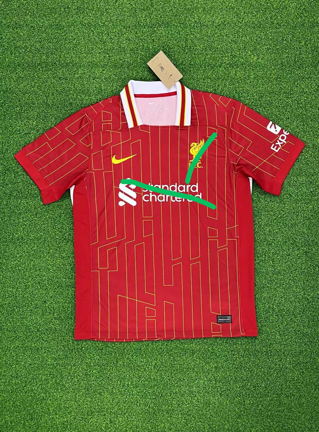 2425 Liverpool home  jersey.Player embroidery version