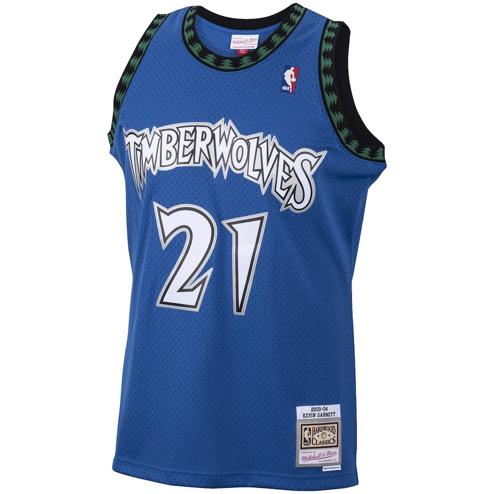 Kevin Garnett Minnesota Timberwolves Throwback Jersey - Blue