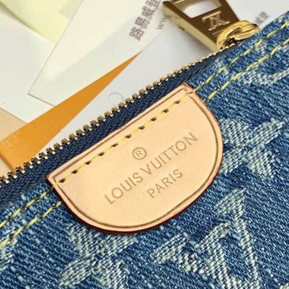 Louis Vuitton LV Jacquard Denim Key Bag （Replica）