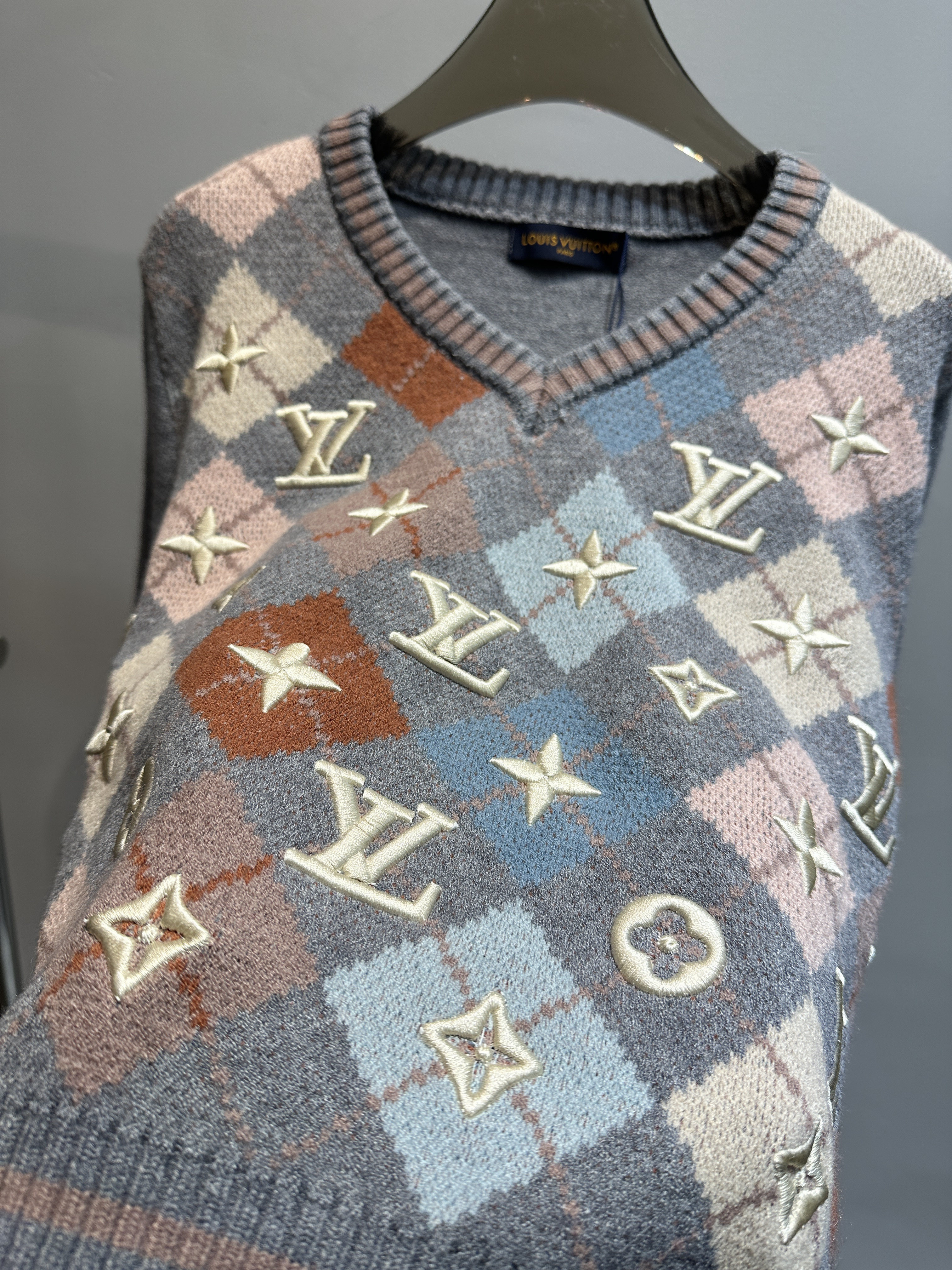 TOP Louis Vuitton LV Sweater -  Grey