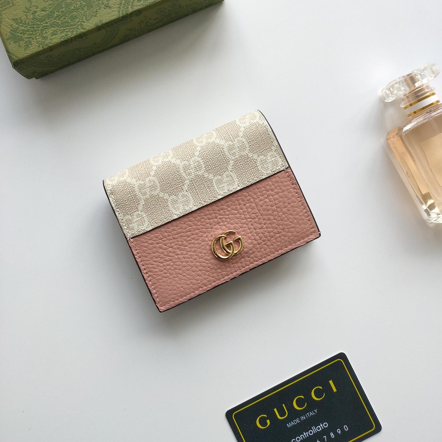 Gucci Unisex GG Marmont Card Case Wallet(Replica)