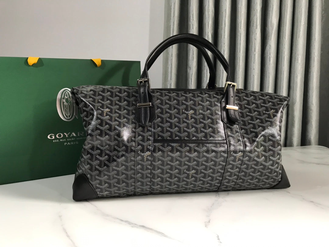 TOP Goyard Boeing Duffle Bag 50x28x17CM- Black