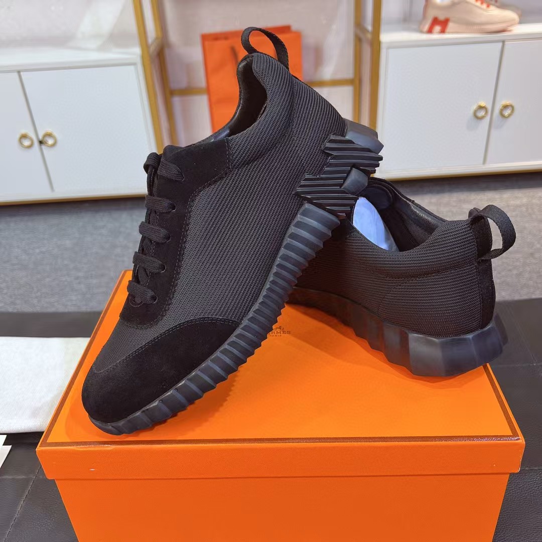 TOP HERMES Sneakers-Black