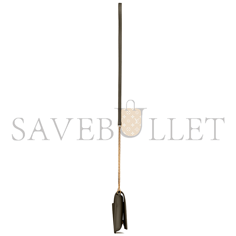 YSL CASSANDRE PHONE HOLDER IN SMOOTH LEATHER 6350950U40J3212 (18.5*11*2.5cm)