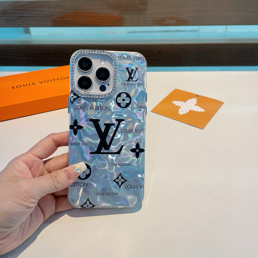 TOP Louis Vuitton LV  Phone Case- Blue