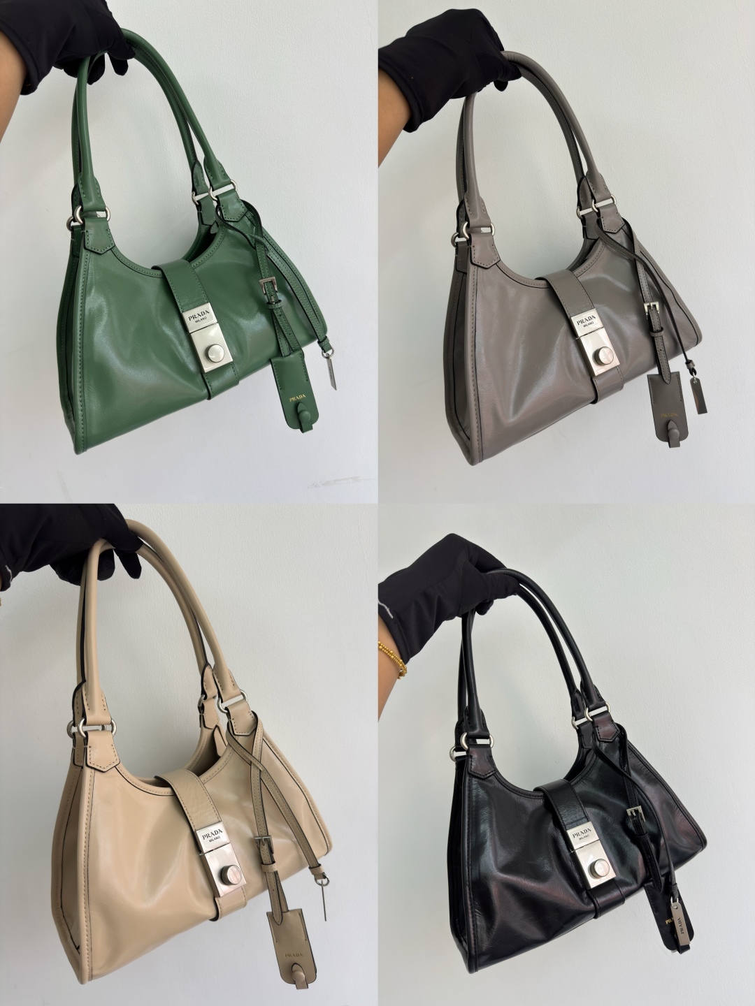 TOP PRADA Bag Oil Wax 26x18x12cm - 4 Color