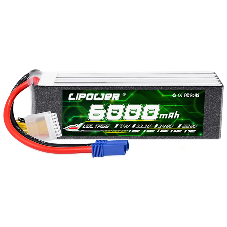 7-inch FPV 6000mAh 6S 35/60/100C 11.1/v 22.2v remote control FPV drone lithium battery - lipowbattery